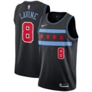 Chicago Bulls Zach LaVine Navy City Jersey